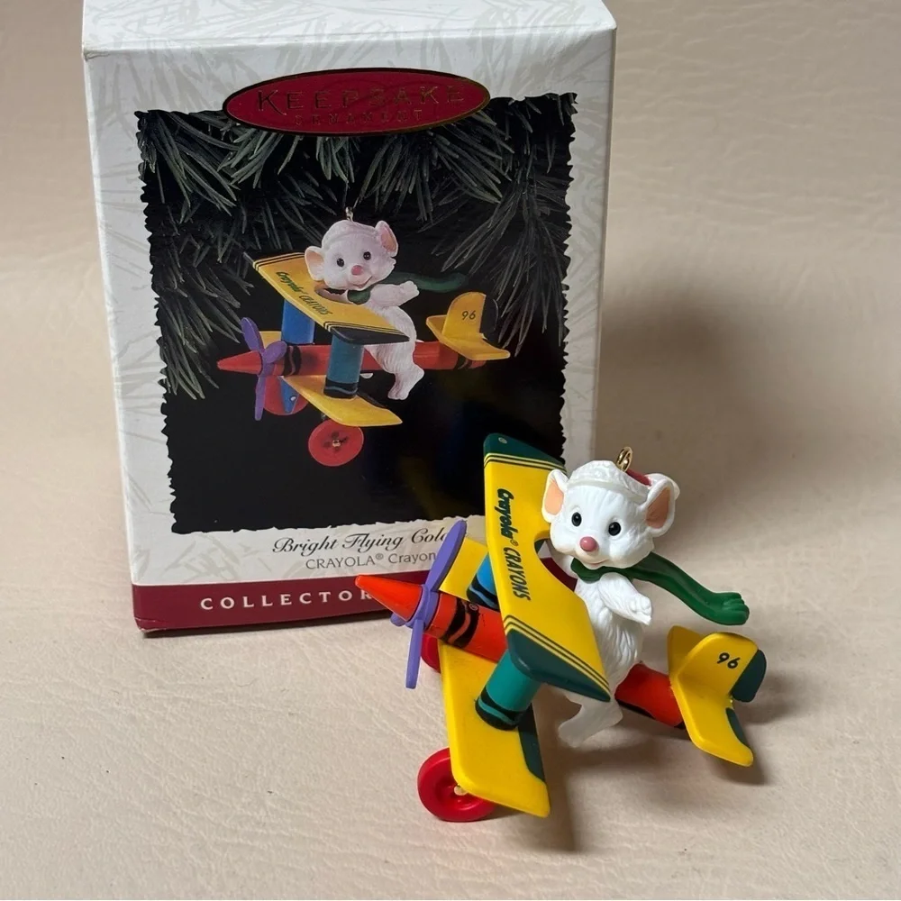 Vtg. Hallmark 1996 Bright Flying Colors Crayola Series Ornament Retired In Box